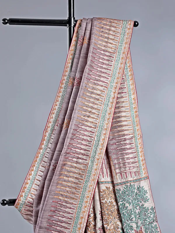 Pastel onion pink silk saree for women