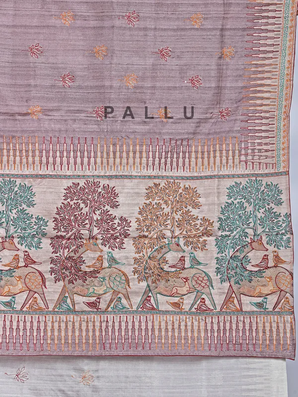 Pastel onion pink silk saree for women
