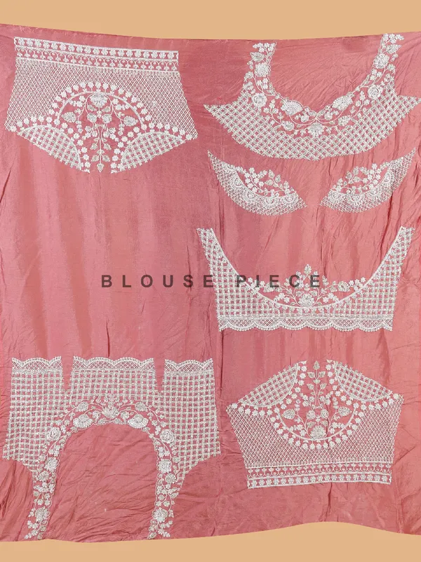 Pastel pink unstiched wedding lehenga choli