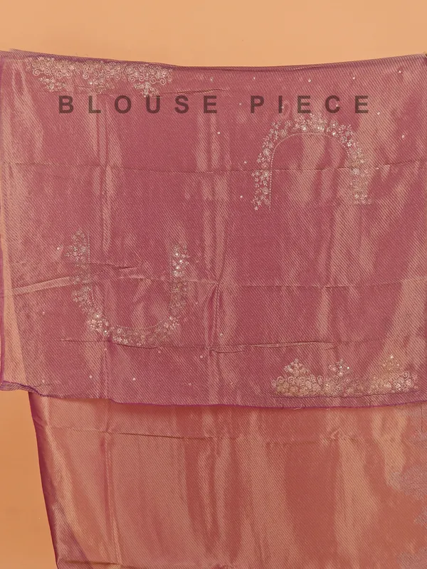Pastel purple organza saree gor wedding