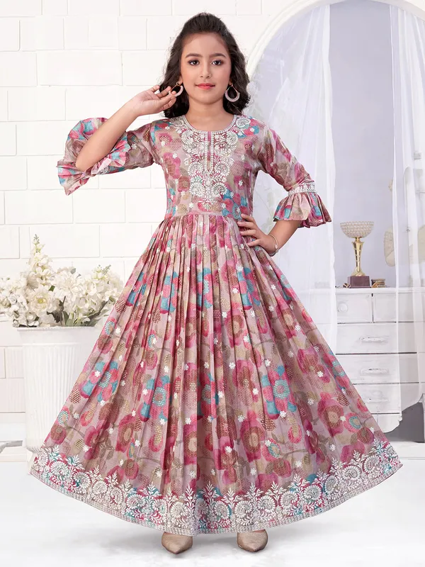 Cotton long frocks for girls hot sale