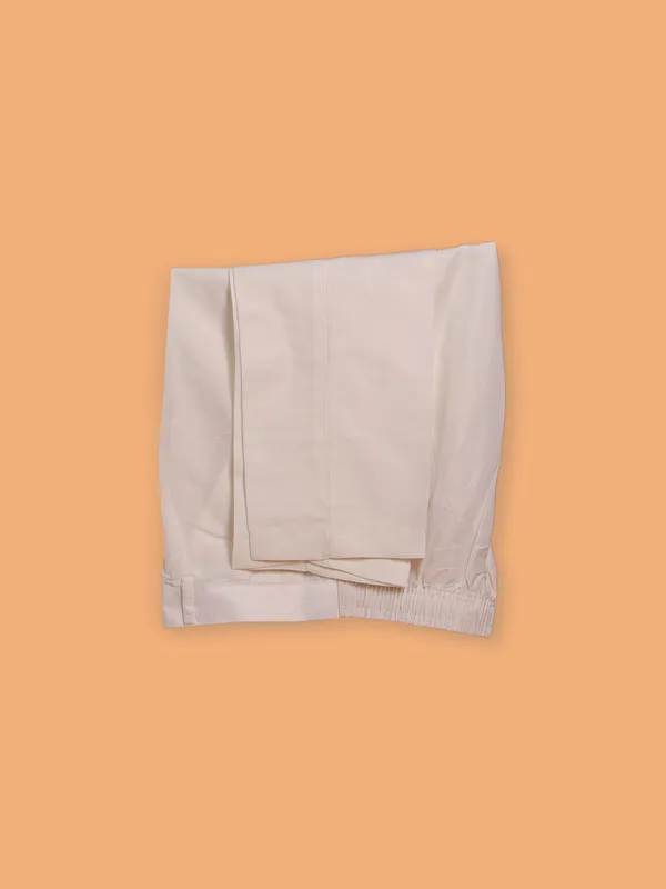Peach cotton silk kurta suit for men for men