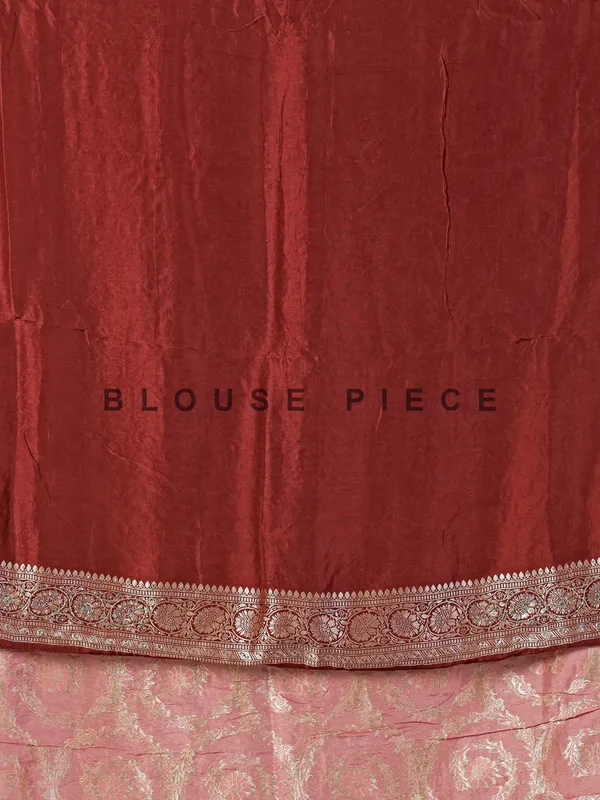 Peach dola silk saree with zardosi work