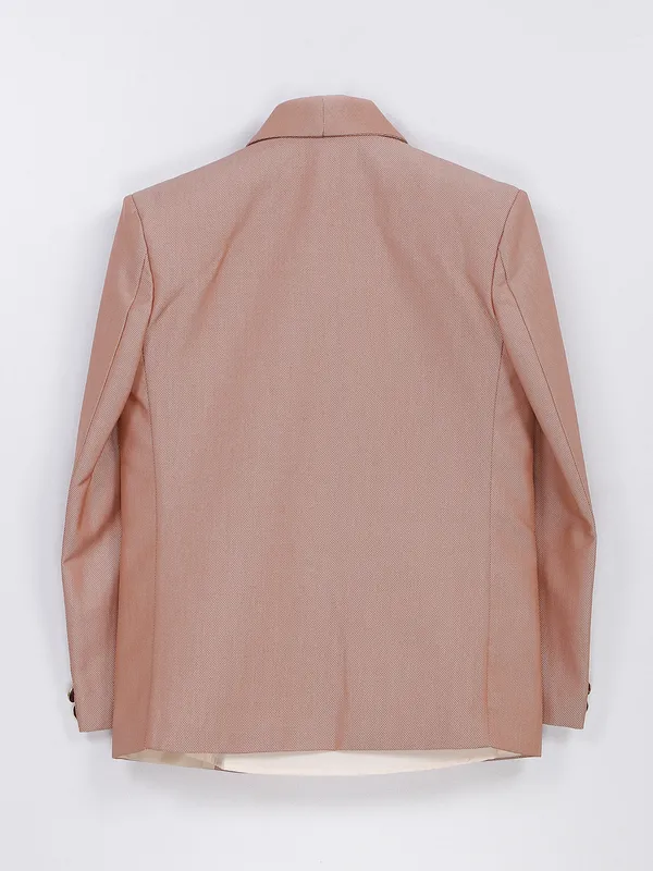 Peach terry rayon boys coat suit