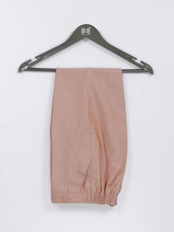 Peach terry rayon boys coat suit