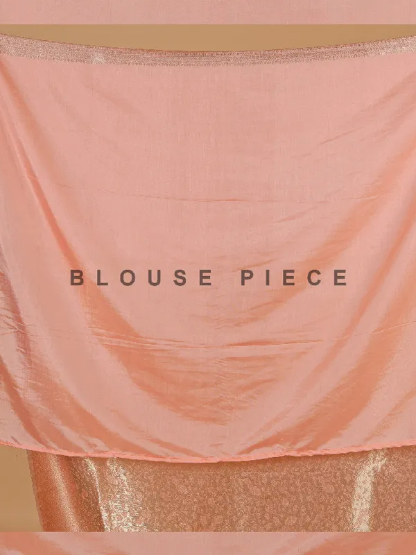 Peach wedding silk saree for wedding