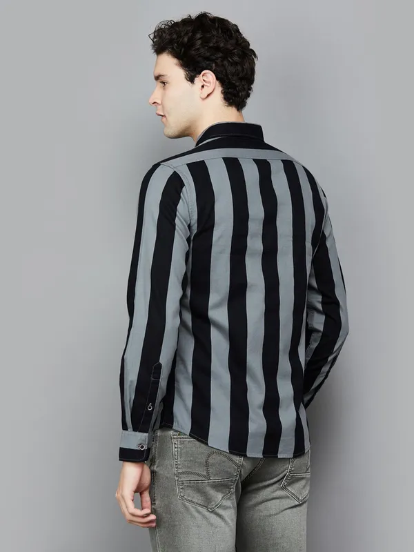 PEPE black and grey cotton shirt