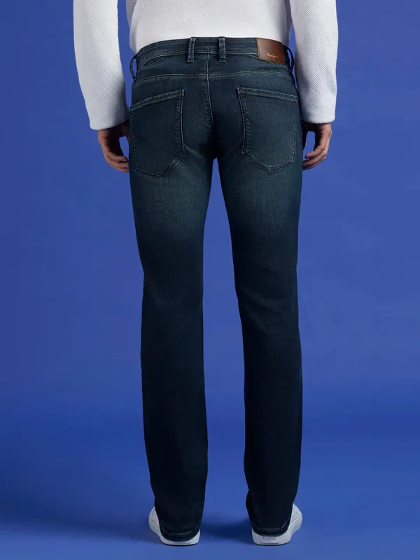 PEPE black washed jeans in denim