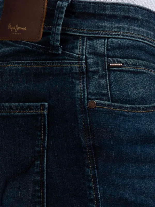 PEPE black washed jeans in denim