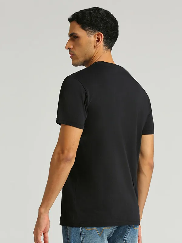 PEPE JEANS black brand name t-shirt