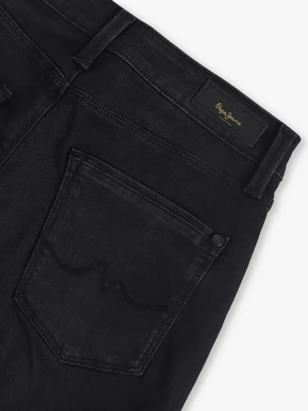 PEPE JEANS black denim washed jeans
