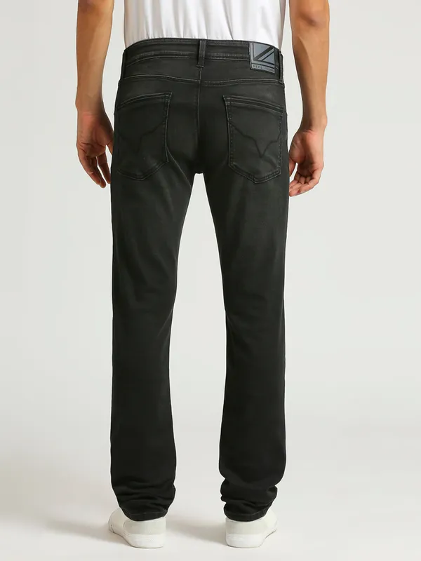 PEPE JEANS black denim washed slim fit jeans