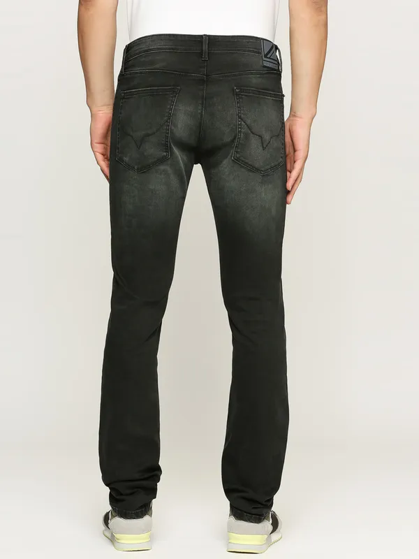 Pepe Jeans black mid rise slim fit jeans