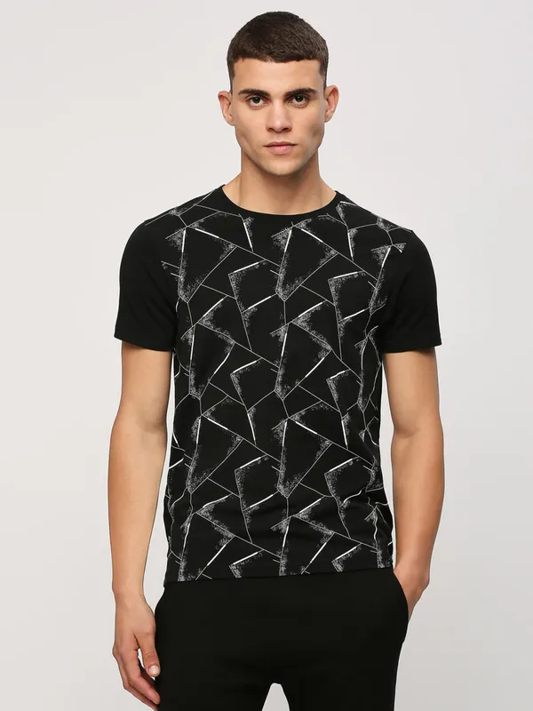 Pepe Jeans black printed t shirt for casual
