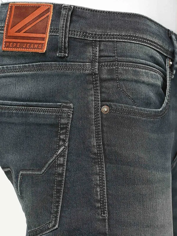 Pepe Jeans black slim fit jeans in washed