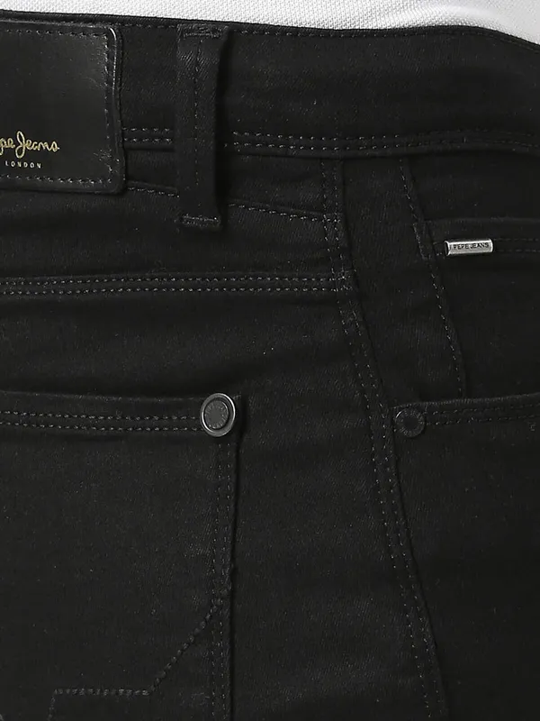 Pepe Jeans black slim fit jeans in solid