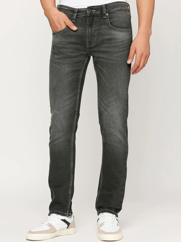 Pepe Jeans black slim taper jeans