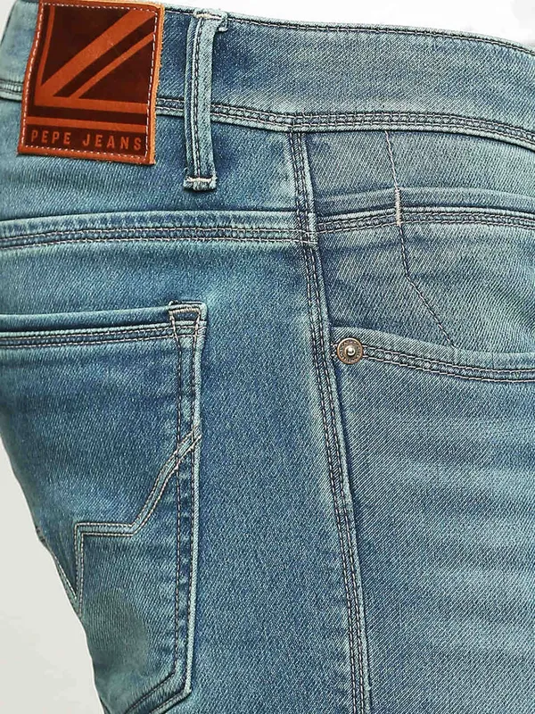 Pepe Jeans blue mid rise skinny jeans