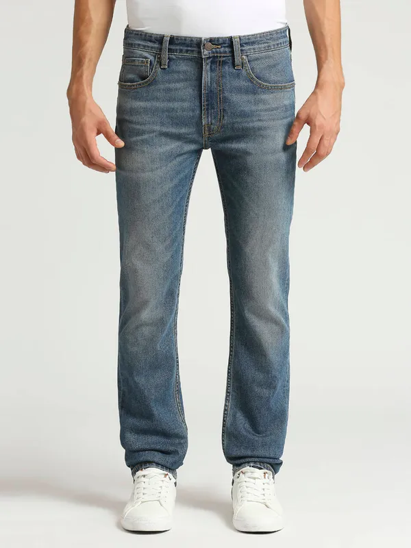PEPE JEANS blue slim fit washed jeans