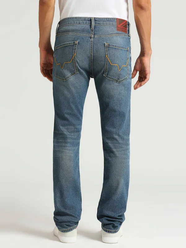 PEPE JEANS blue slim fit washed jeans