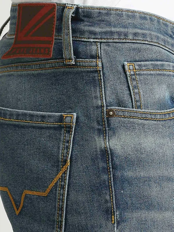 PEPE JEANS blue slim fit washed jeans