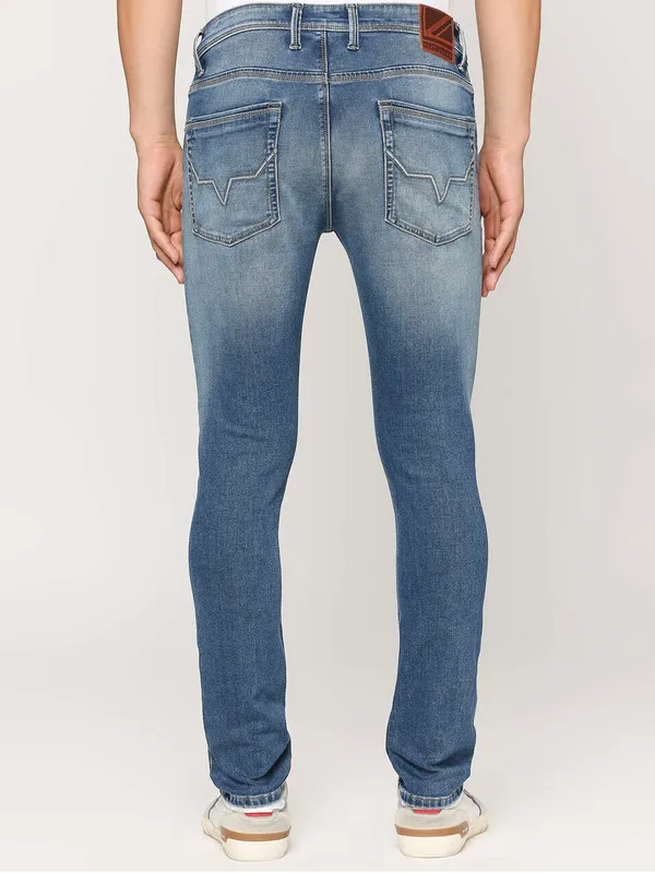 Pepe Jeans blue washed jeans with slim fit