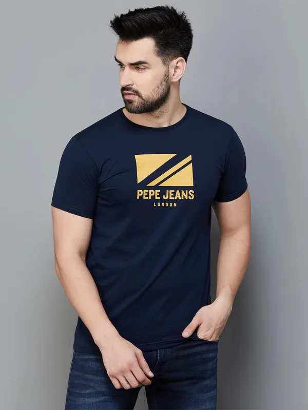 Pepe Jeans casual navy t shirt in printed