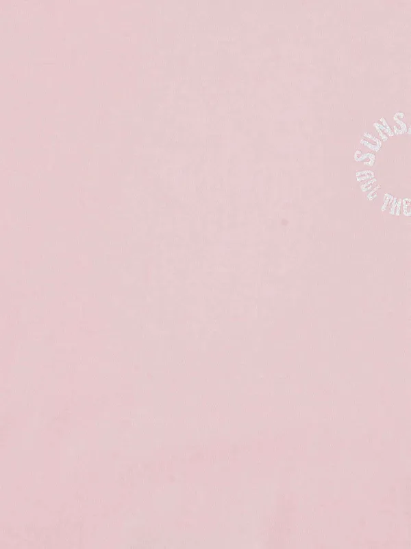 Pepe jeans color block cotton pink top