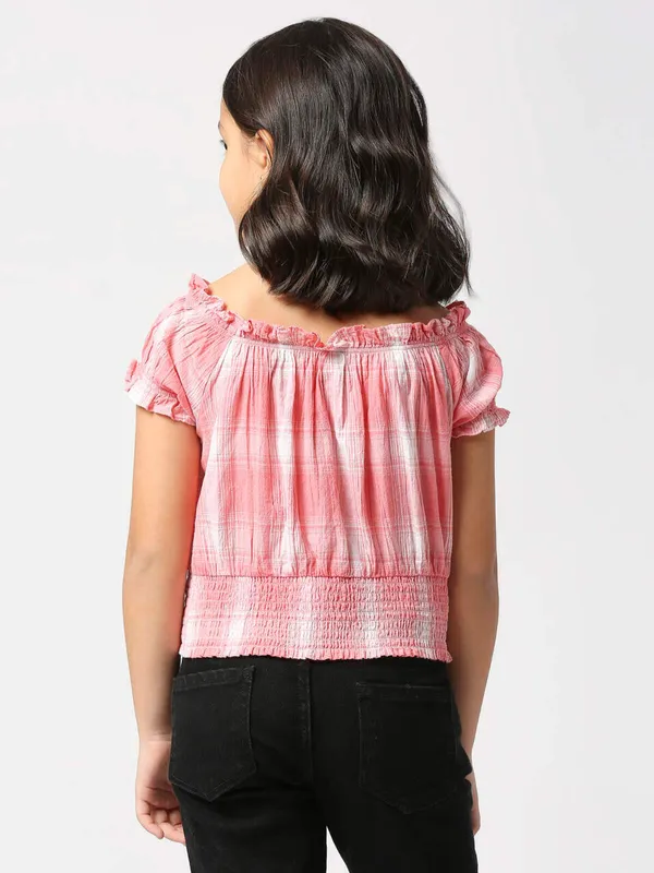 Pepe Jeans coral pink cotton top
