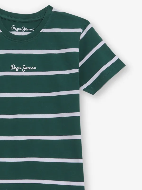 PEPE JEANS cotton dark green t-shirt