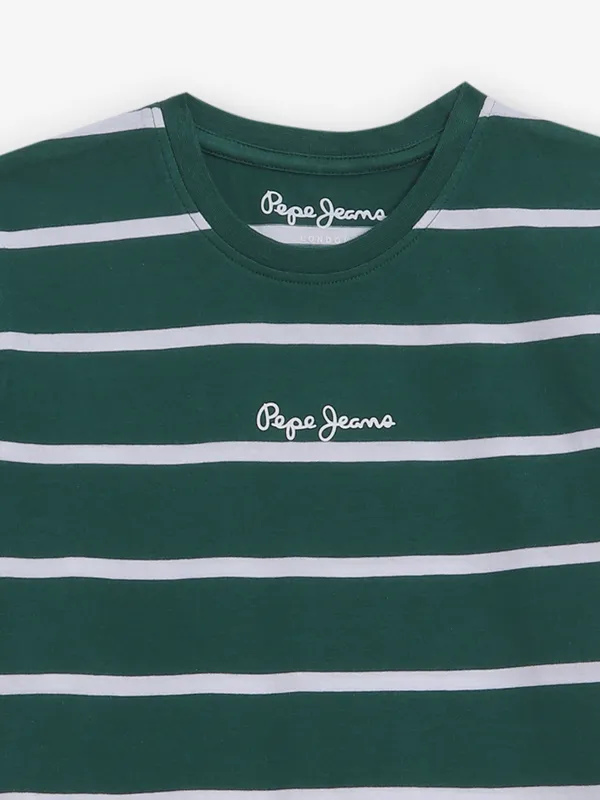 PEPE JEANS cotton dark green t-shirt