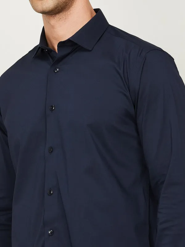 Pepe Jeans cotton navy plain shirt