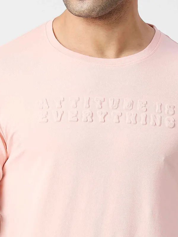 Pepe Jeans cotton peach t shirt