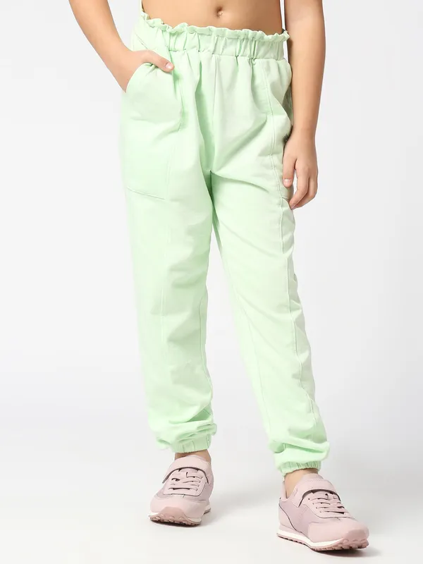 Pepe Jeans cotton pista green joggers