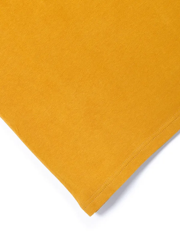 Pepe Jeans cotton slim fit mustard yellow t shirt