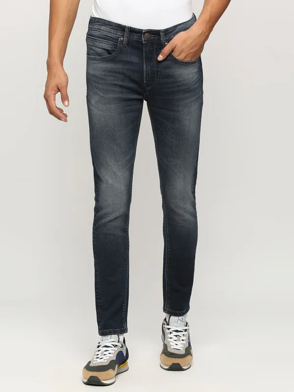 Pepe Jeans dark blue mid rise skinny jeans