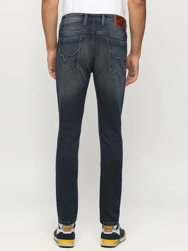 Pepe Jeans dark blue mid rise skinny jeans