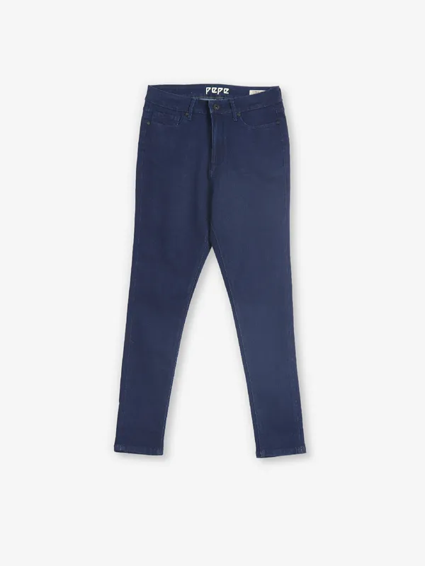 PEPE JEANS dark blue solid jeans