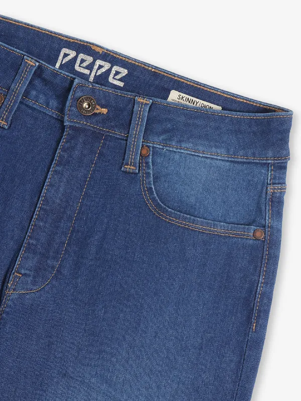 PEPE JEANS denim  blue washed jeans