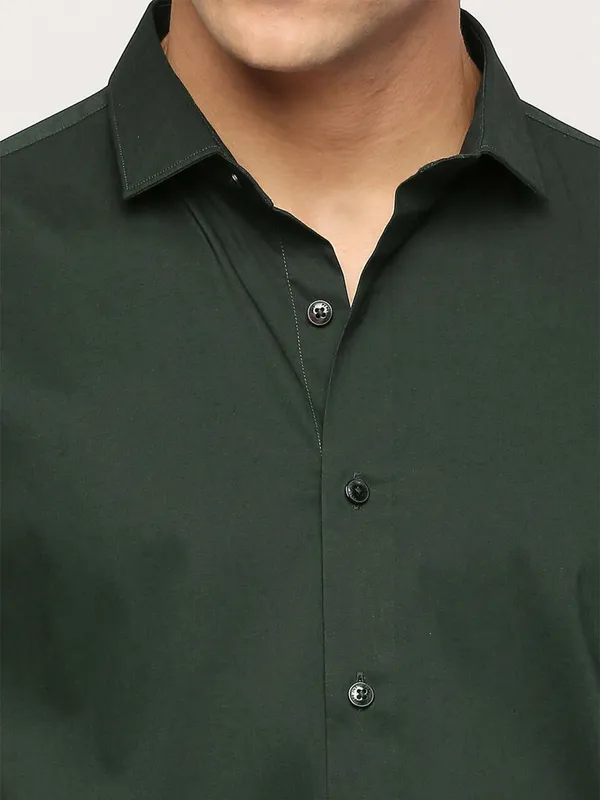 PEPE JEANS green cotton shirt