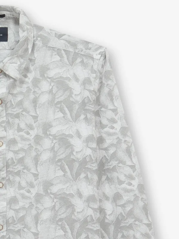 PEPE JEANS grey printed cotton shirt