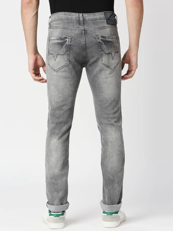 Pepe Jeans grey slim fit ripped jeans