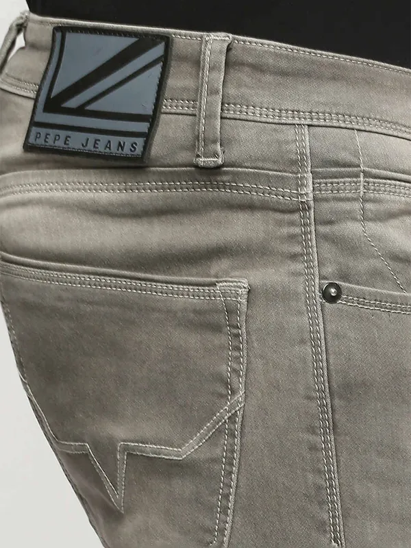 Pepe Jeans grey washed slim tapered fit jeans