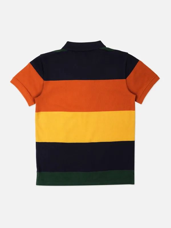 Pepe Jeans half sleeves multi color cotton t shirt