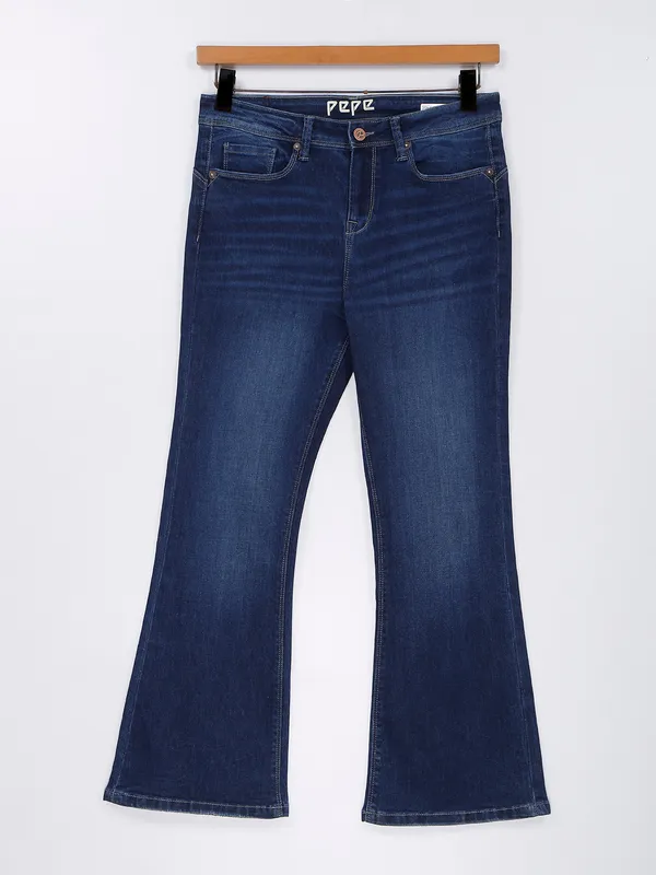 Pepe Jeans Indigo blue washed flare jeans