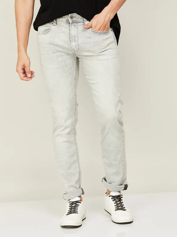 Pepe Jeans light grey skinny fit jeans