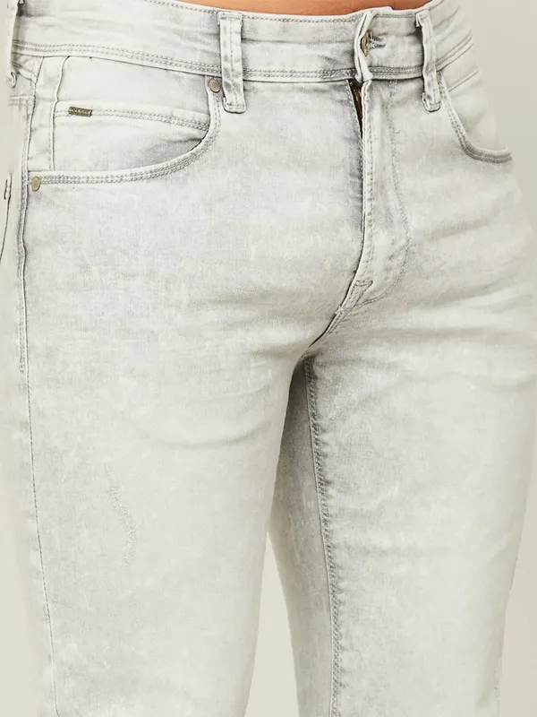 Pepe Jeans light grey skinny fit jeans