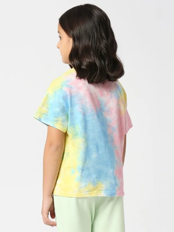 Pepe Jeans multi color cotton tie dye top