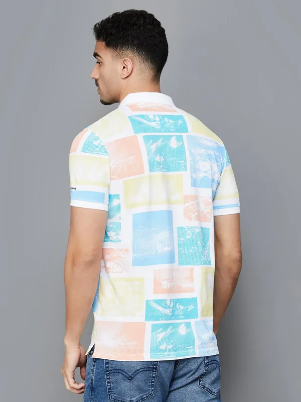 PEPE JEANS multi color printed cotton t-shirt for casual wear