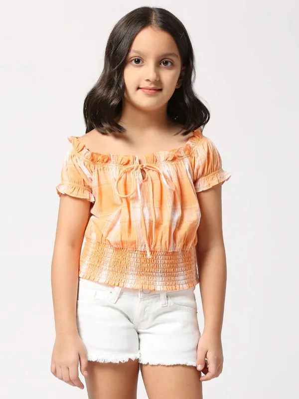 Pepe Jeans mustard yellow cotton top